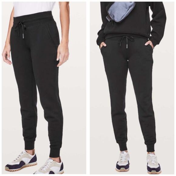 Lululemon Athletica Pants - Lululemon Athletica Warm Down Joggers sweatpants Size 12 Faded Black